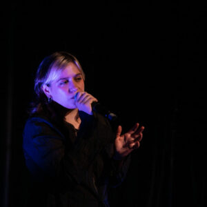 Leila Lachterman @ Auditions Parcours FrancoFaune 2024 (Maison poème) © Lara Herbinia
