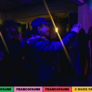 White Corbeau @ LaVallée (FrancoFaune 2024) © Marie Paluszkiewicz