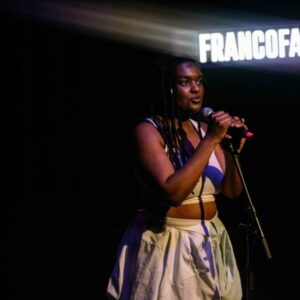 Nsangu @ Maison poème (Auditions Parcours FrancoFaune 2025) © Lara Herbinia